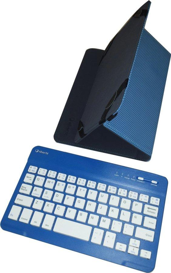 Funda con teclado para Tablet de 7" - Silver HT Gripcase Bluetooth