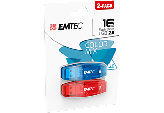 EMTEC C410 - Chiavetta USB  (16 GB, Multicolore)