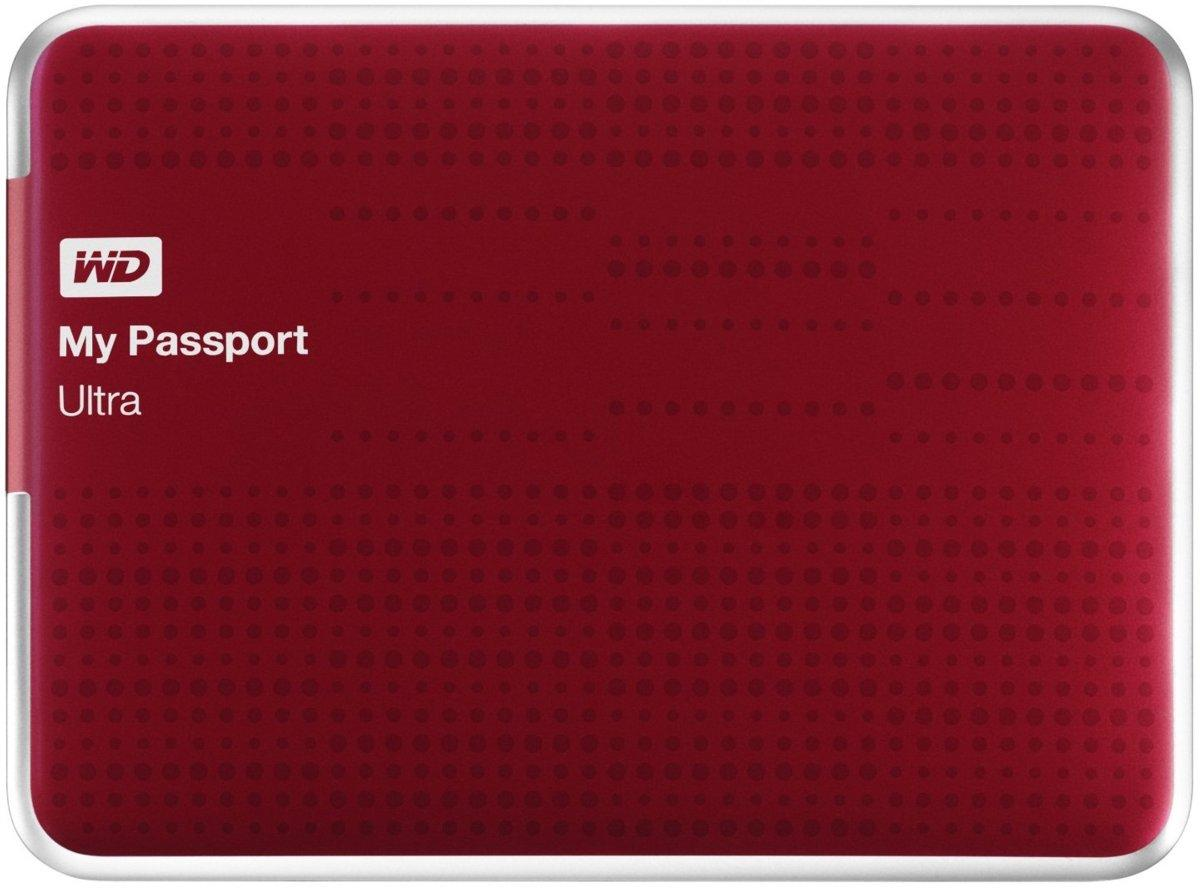 Disco duro de 2Tb - WD My Passport Ultra, externo de 2.5 pulgadas, USB 3.0 y en color rojo