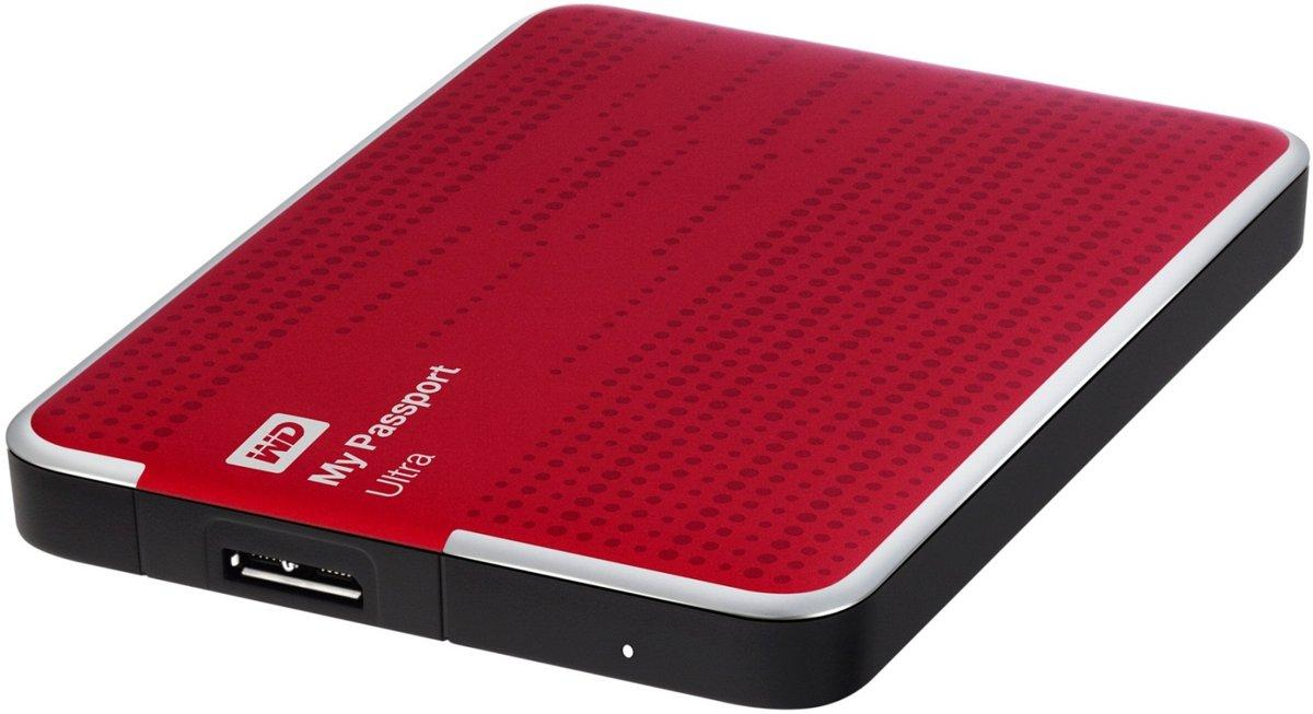 Disco duro de 2Tb - WD My Passport Ultra, externo de 2.5 pulgadas, USB 3.0 y en color rojo