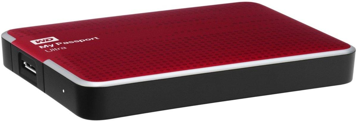 Disco duro de 2Tb - WD My Passport Ultra, externo de 2.5 pulgadas, USB 3.0 y en color rojo