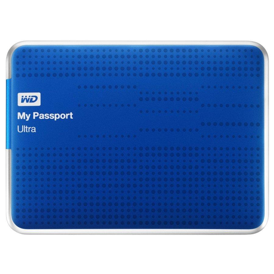 Disco duro de 500Gb - WD My Passport Ultra, USB 3.0, 2.5 pulgadas, color azul