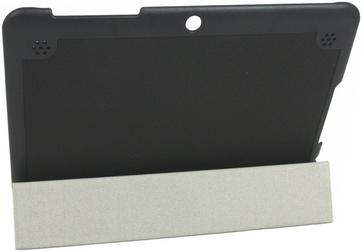 Funda para BQ Edison 2 - Siver HT Fullcase Grip, con función de soporte y en color negro