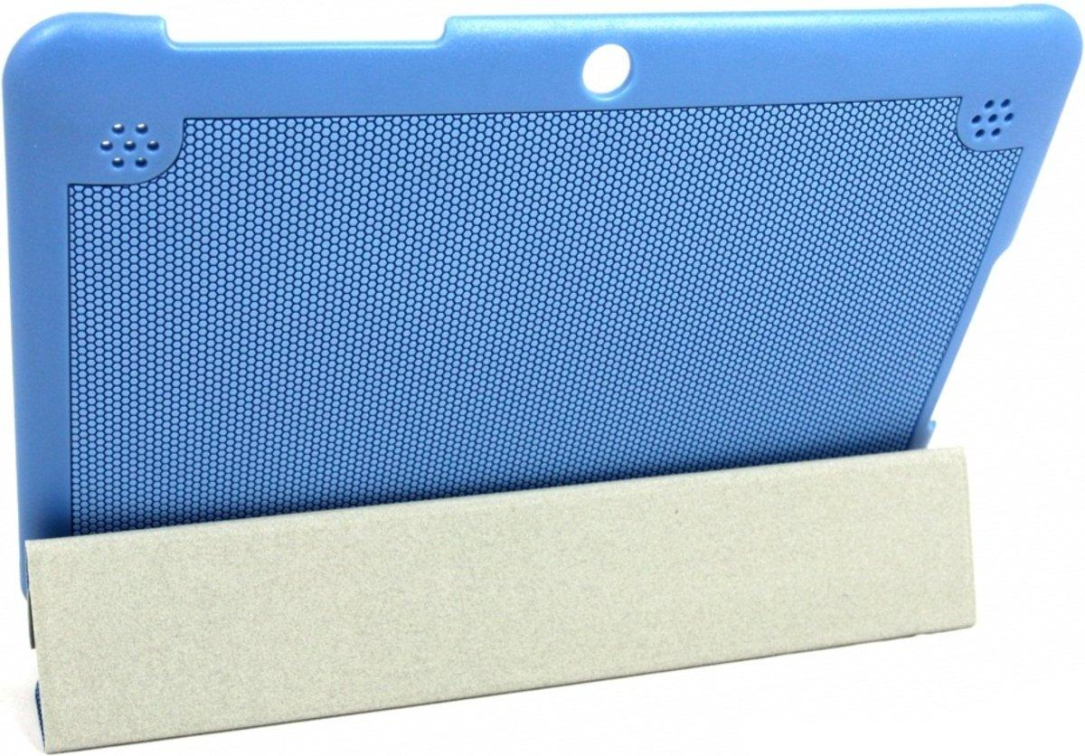 Funda para BQ Edison 2 - Siver HT Fullcase Grip, con función de soporte y en color azul