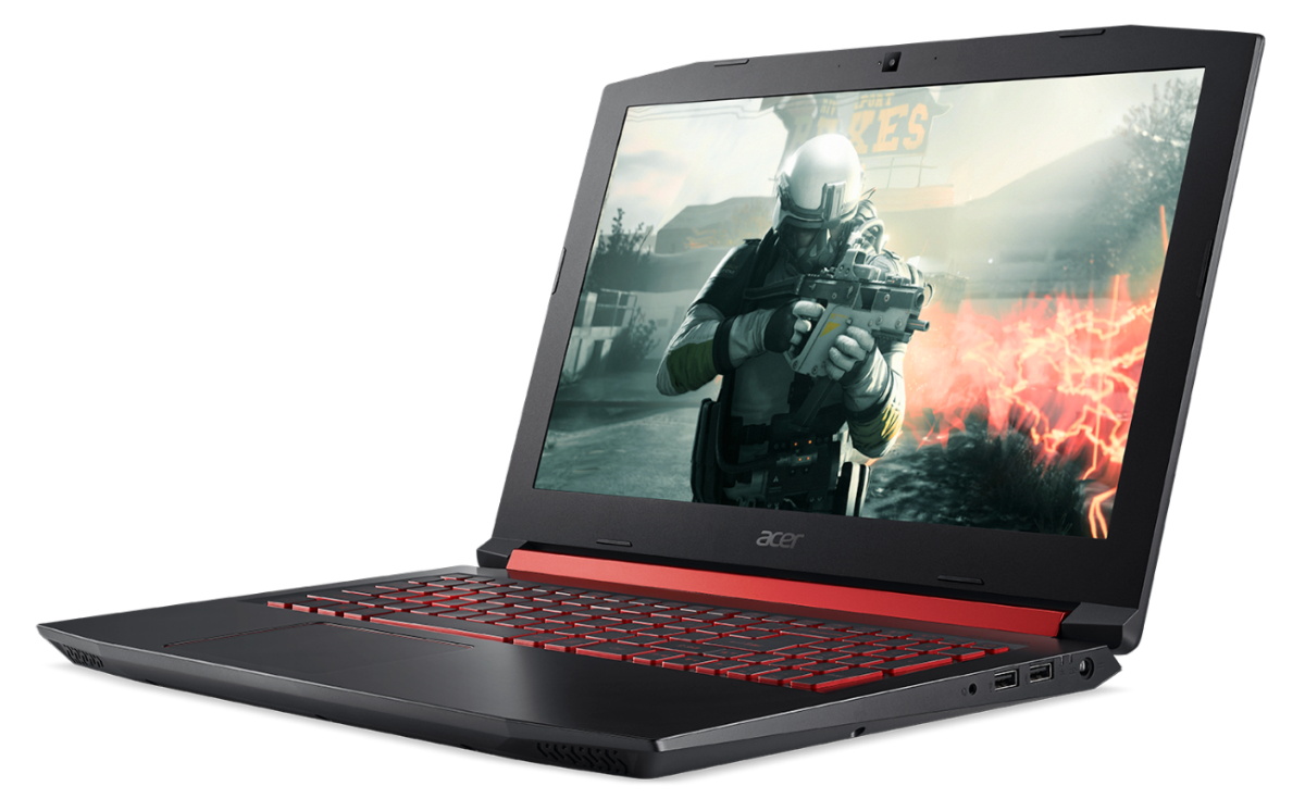 Portátil gaming - Acer Nitro 5, AN515-51-76J3, Full HD, 15.6 pulgadas, i7-7700HQ, 16 GB, 1 TB HDD,