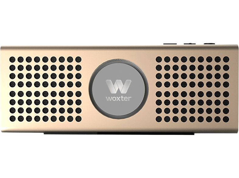 Altavoz Woxter Big bass bt20 bluetooth manos libres lector de tarjetas dorado golden ultracompacto aluminio 10w 4.0+edrfunción entrada aux color 10 alcance autonomía 8 20