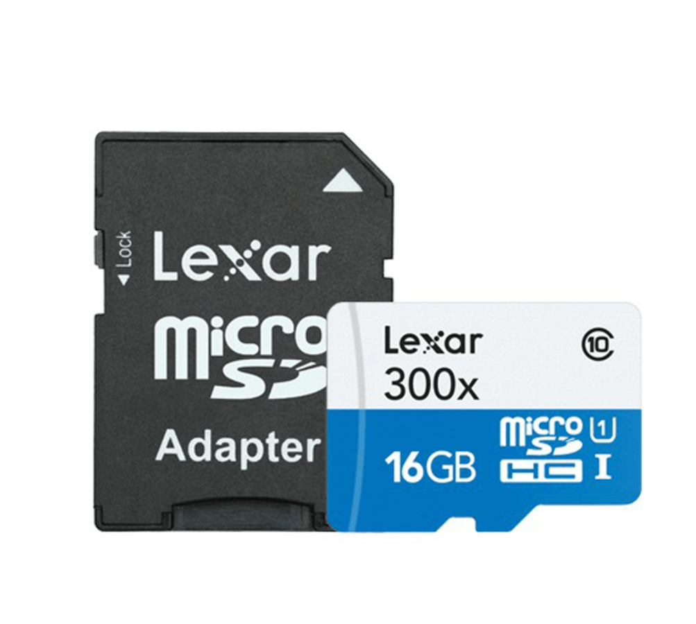 Tarjeta Micro SD - Lexar 16 GB, Clase 10 300x 45 MB/s