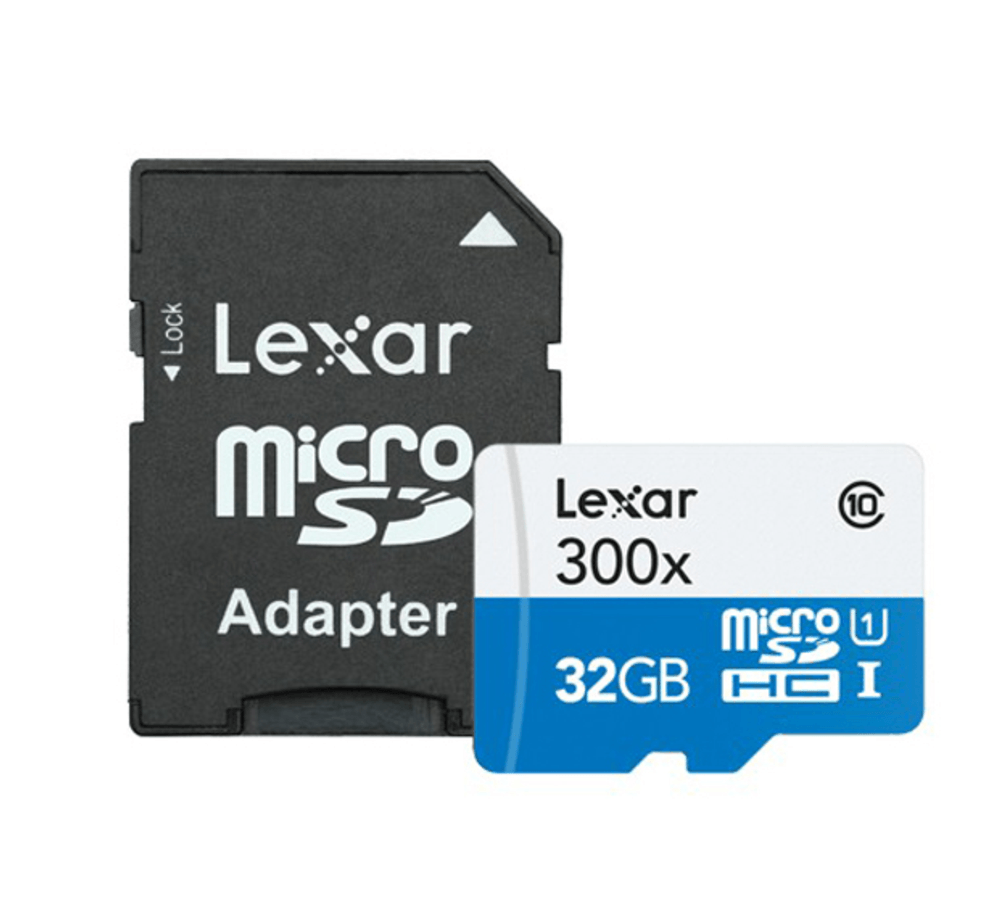 Tarjeta Micro SD - Lexar 32 GB, Clase 10 300x 45 MB/s