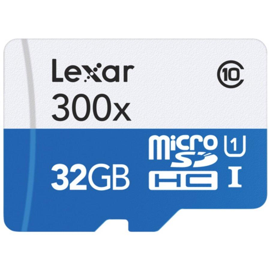 Tarjeta Micro SD - Lexar 32 GB, Clase 10 300x 45 MB/s