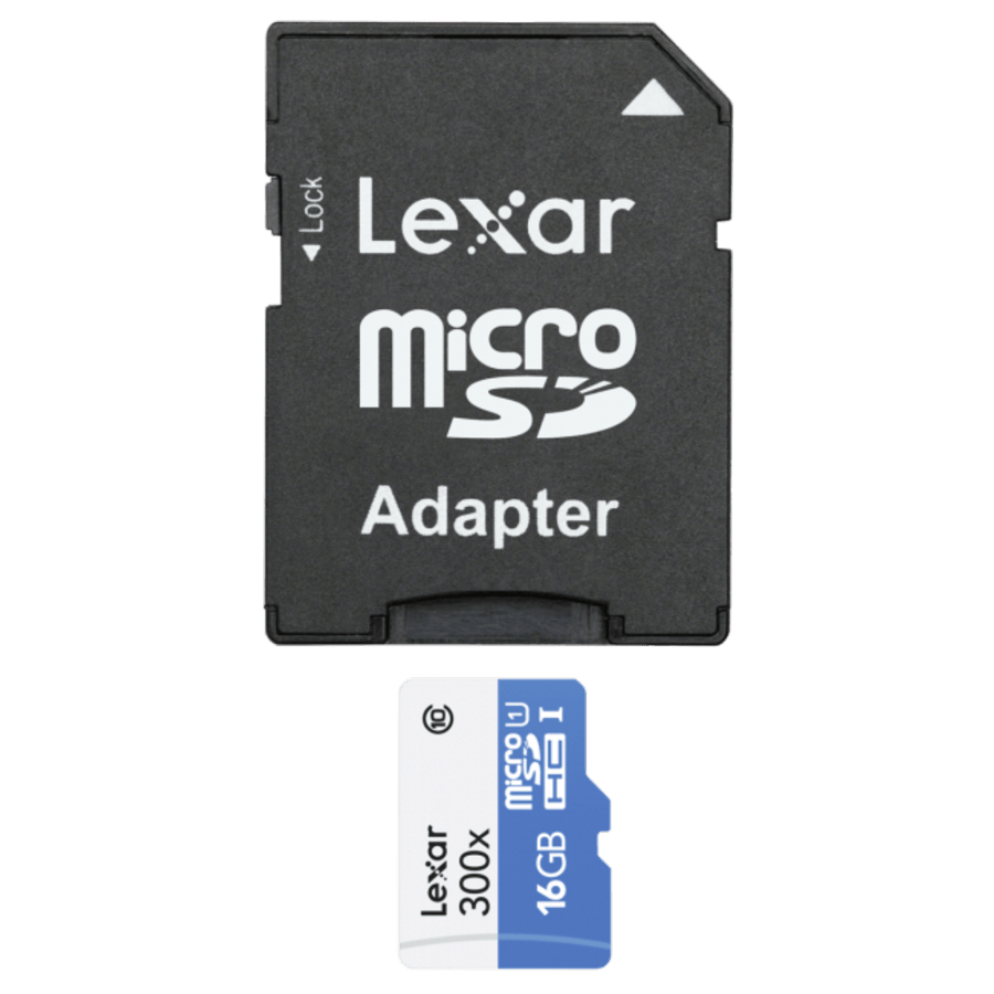 Tarjeta Micro SD - Lexar 16 GB, Clase 10 300x 45 MB/s