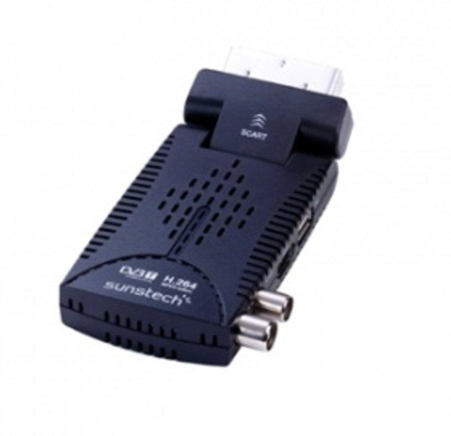 Sintonizador TDT - Sunstech DTBP600 HD HDMI, Euroconector, USB Grabador