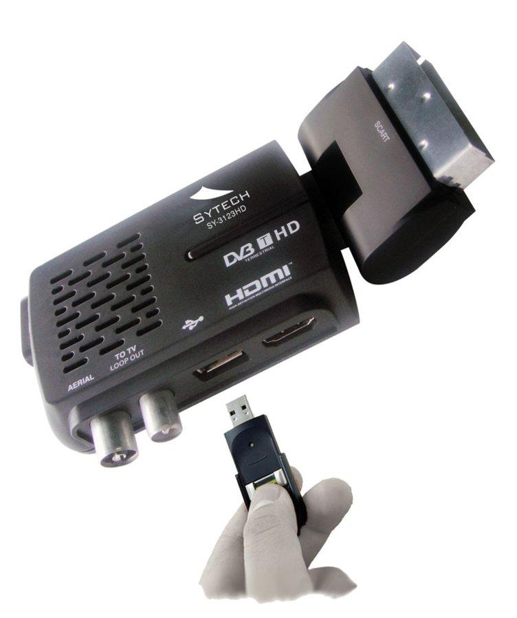 Sintonizador TDT - Sytech SY-3123 HD Euroconector, HDMI, USB Grabador