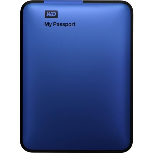 Disco duro de 1Tb - WD My Passport, azul, externo, 2.5" y USB 3.0