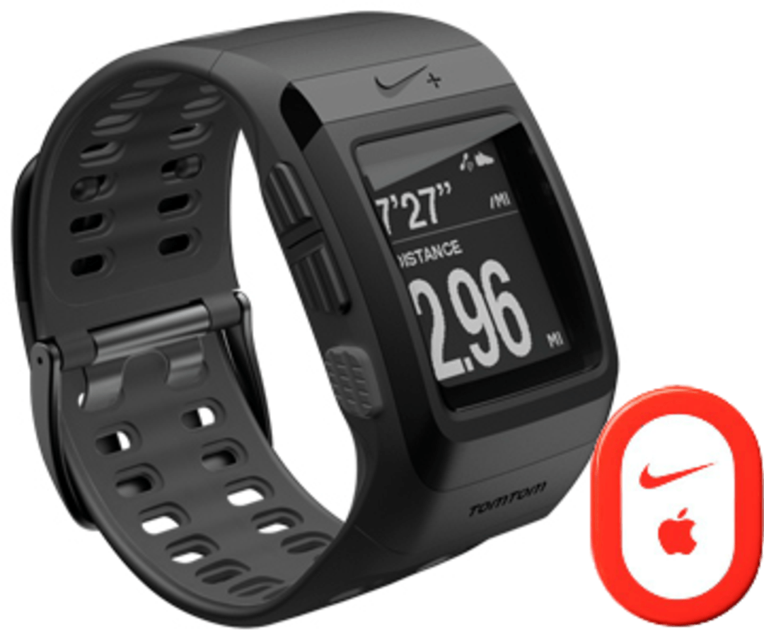 Reloj deportivo - Tom Tom Nike Sportwatch Negro, GPS y Sensor Nike+
