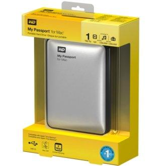 Disco duro de 1Tb - Western Digital My Passport for Mac, color Plata