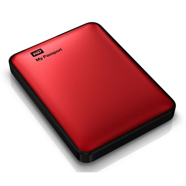 Disco duro de 2Tb - WD My Passport, rojo, externo, 2.5" y USB 3.0