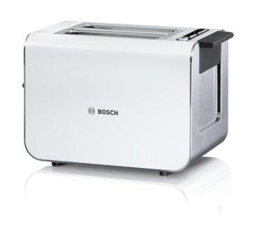 Tostadora - Bosch TAT8611 Capacidad para 2 tostadas de Pan de molde, Potencia de 860W