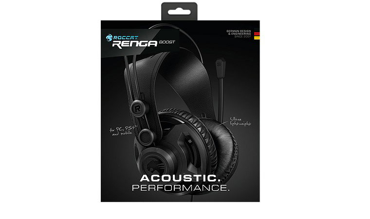 ROCCAT Renga Boost, Over-ear Gaming Headset Schwarz