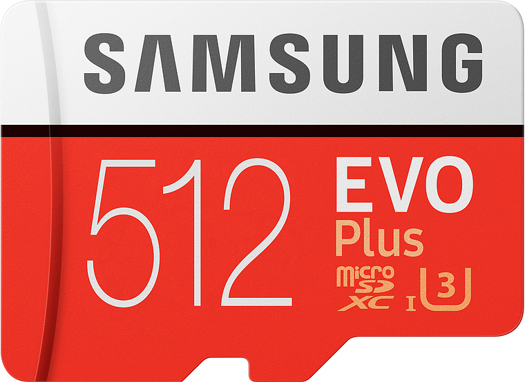 SAMSUNG EVO Plus, Micro-SDXC Speicherkarte, 512 GB, 100 Mbit/s