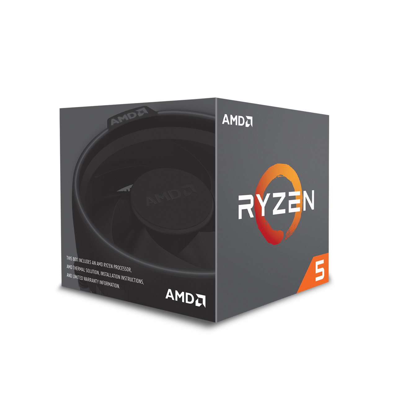 AMD Ryzen™ 5 2600 (YD2600BBAFBOX) Prozessor mit Kühllösung Wraith Stealth, Mehrfarbig