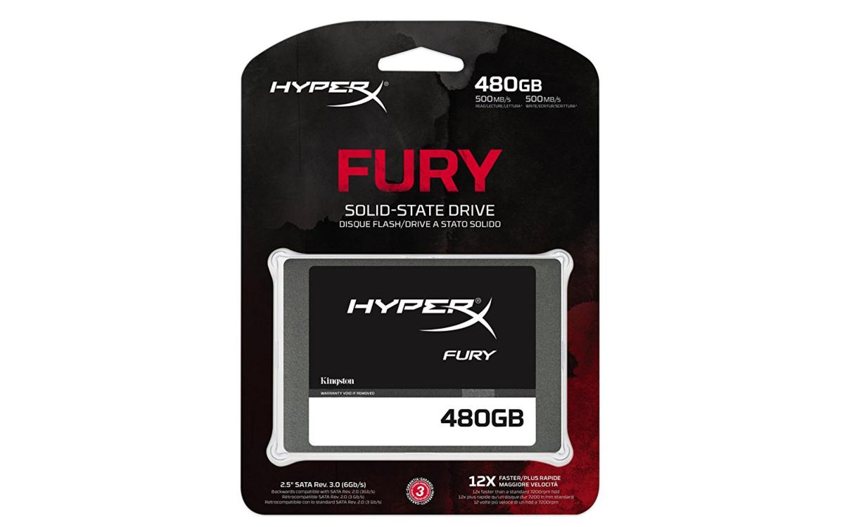 Disco Duro SSD 480GB - Kigston HyperX FURY SSD 480GB