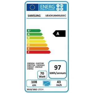 TV LED 43" - Samsung 43KU6400 UHD 4K, HDR, Plano