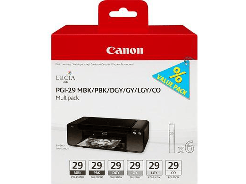 CANON 4868B018 / PGI-29 MBK/PBK/DGY/GY/LG