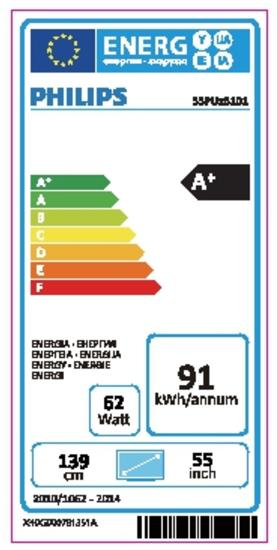 TV LED 55" - Philips 55PUH6101, Ultra HD 4K, Smart TV, Wifi