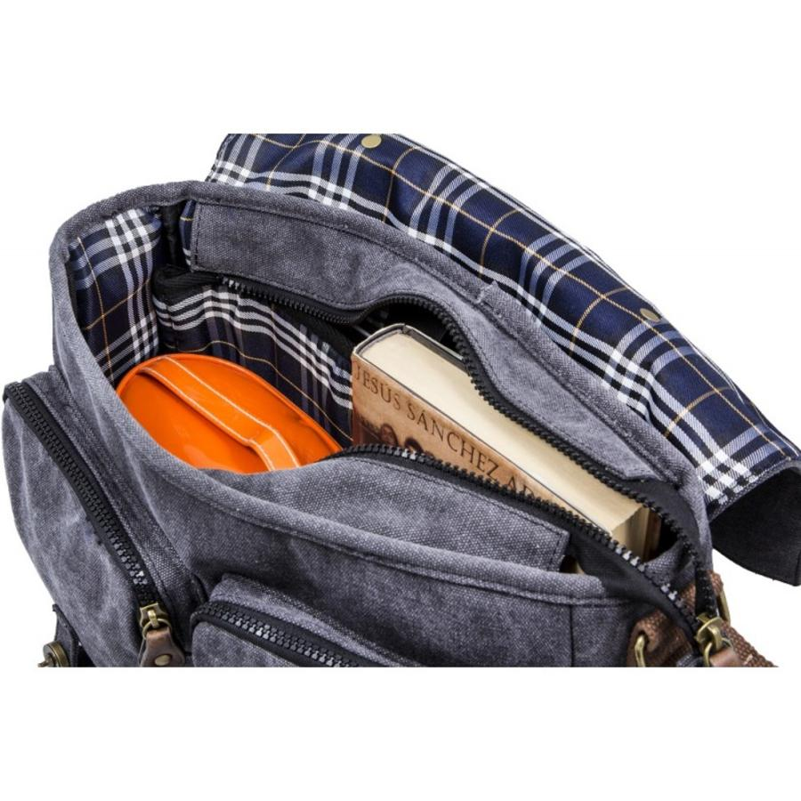 Maletín para portátil - Silver HT Bolsa Messenger Gris, Para portátiles de hasta 15"