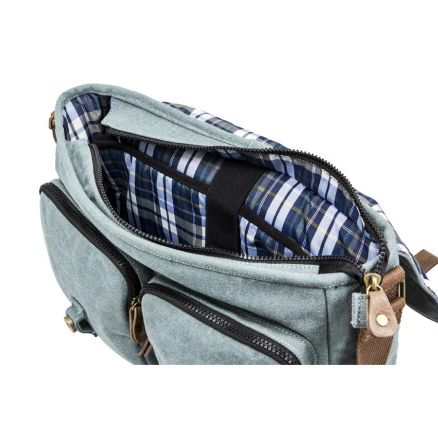 Maletín para portátil - Silver HT Bolsa Messenger Verde, Para portátiles de hasta 15"