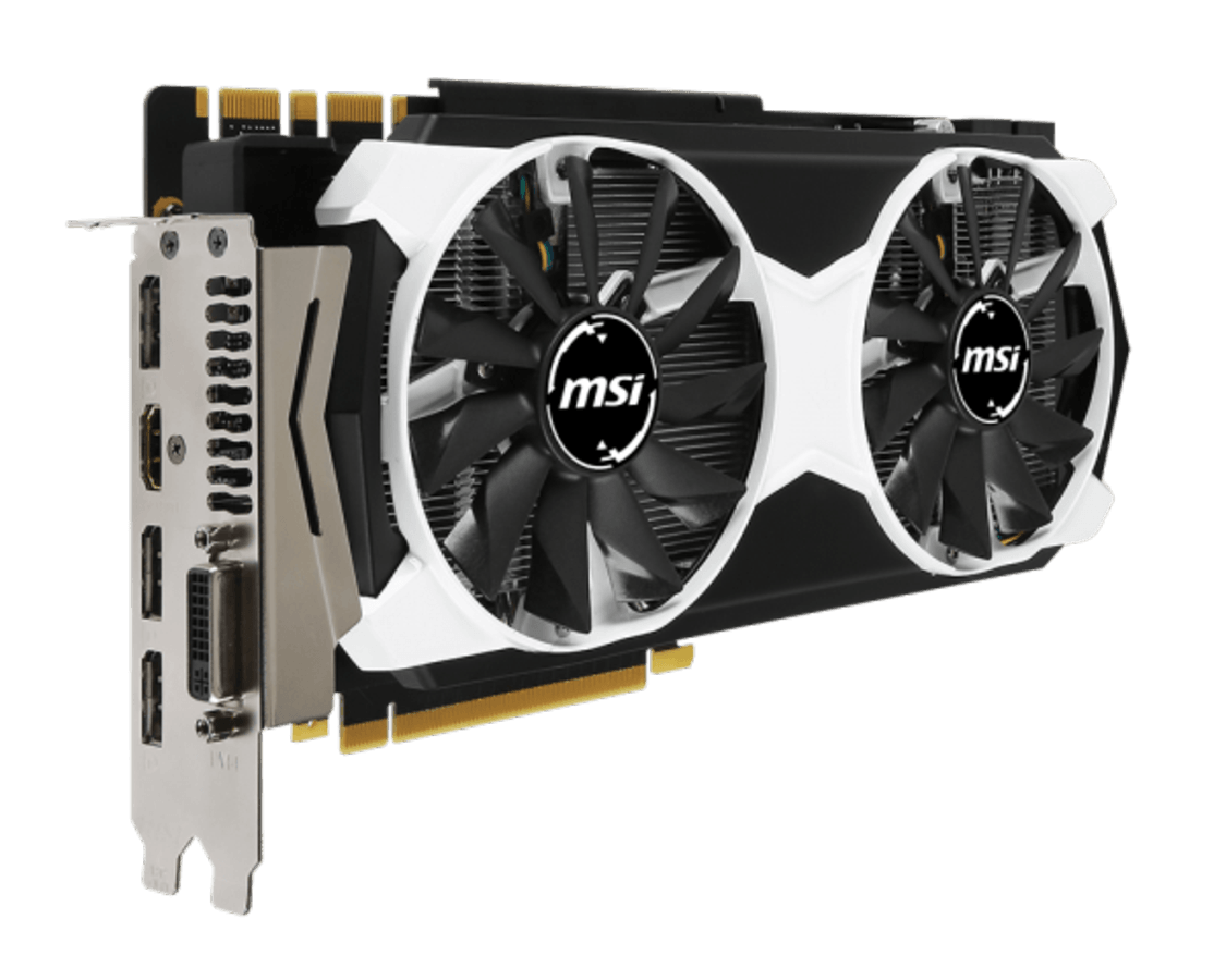 Tarjeta gráfica gaming - MSI NVIDIA GeForce GTX 980 TI 6GD5T OC, 6GB, Armor2x