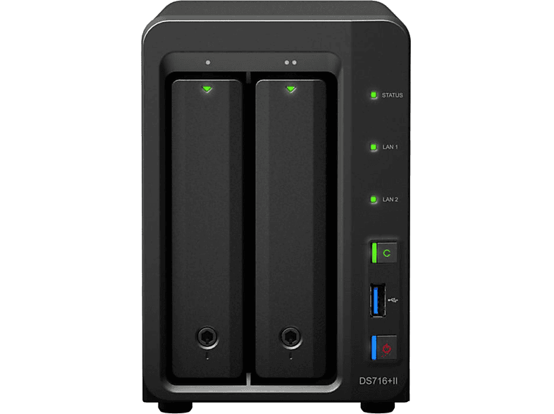 Servidor NAS | Synology DS716+II NAS Escritorio Ethernet Negro servidor de almacenamiento