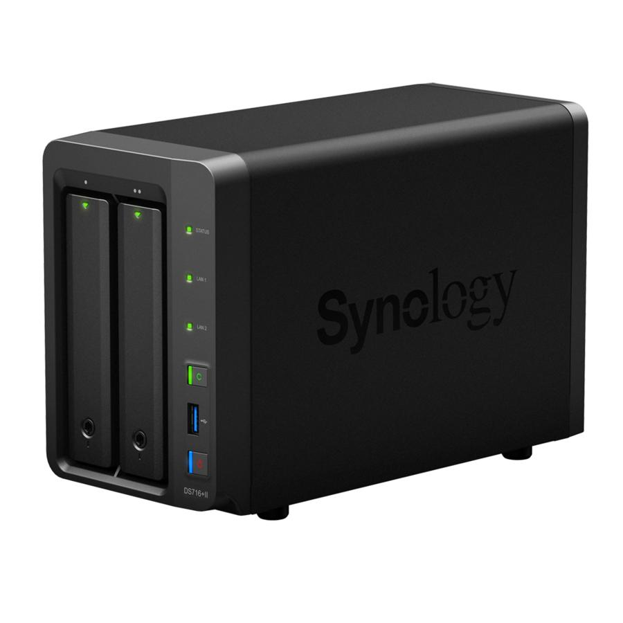 Servidor NAS - Synology DS716+II NAS Escritorio Ethernet Negro servidor de almacenamiento