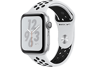 APPLE Watch Series 4 40mm Nike+ ezüst alumínium tok ezüst/fekete Nike sportszíjjal (mu6h2hc/a)