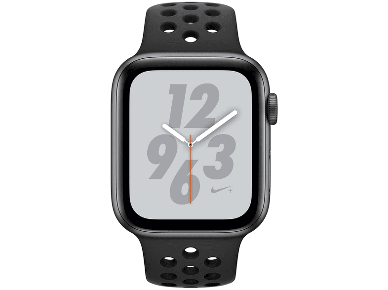 APPLE Watch Series 4 44mm Nike+ fekete alumínium tok fekete/zöld Nike  sportszíjjal (mu6l2hc/a) - Media Markt online vásárlás