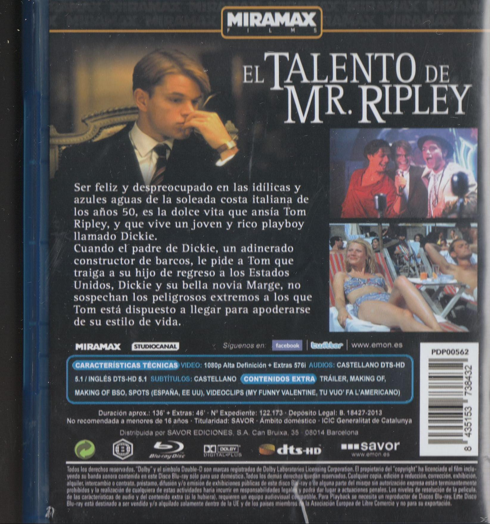 El Talento De Mr.Ripley - Blu-ray