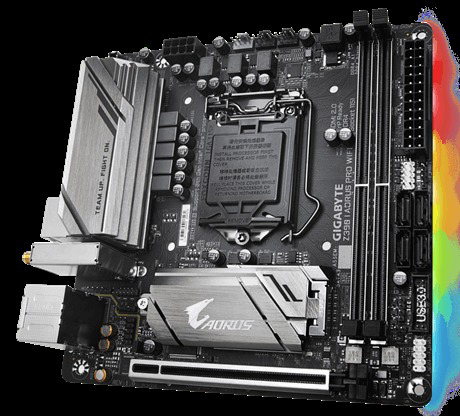 GIGABYTE Z390 I Aorus Pro WIFI Mainboard Schwarz