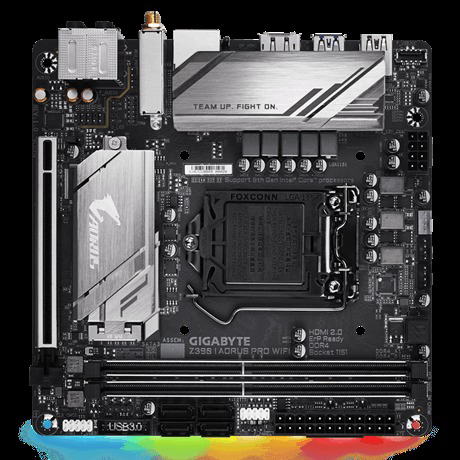 GIGABYTE Z390 I Aorus Pro WIFI Mainboard Schwarz