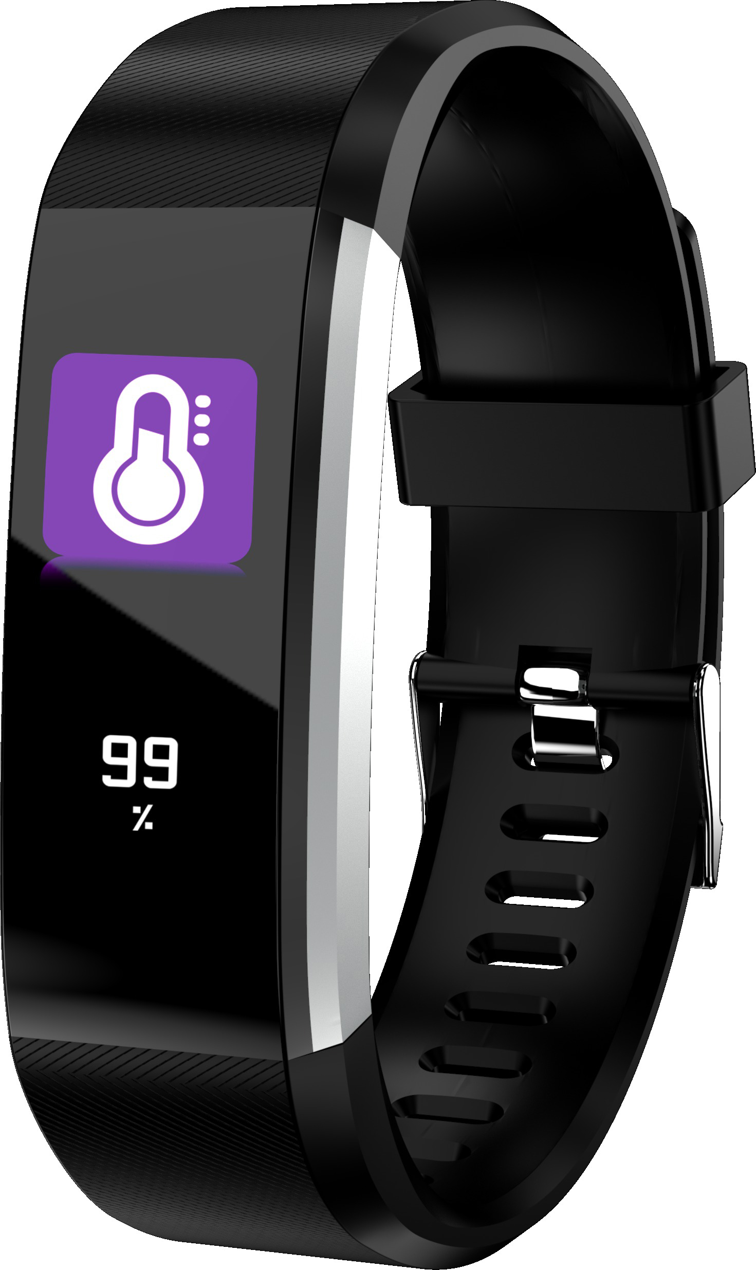 DENVER BFH-16, Fitness Tracker, 240 mm, Schwarz