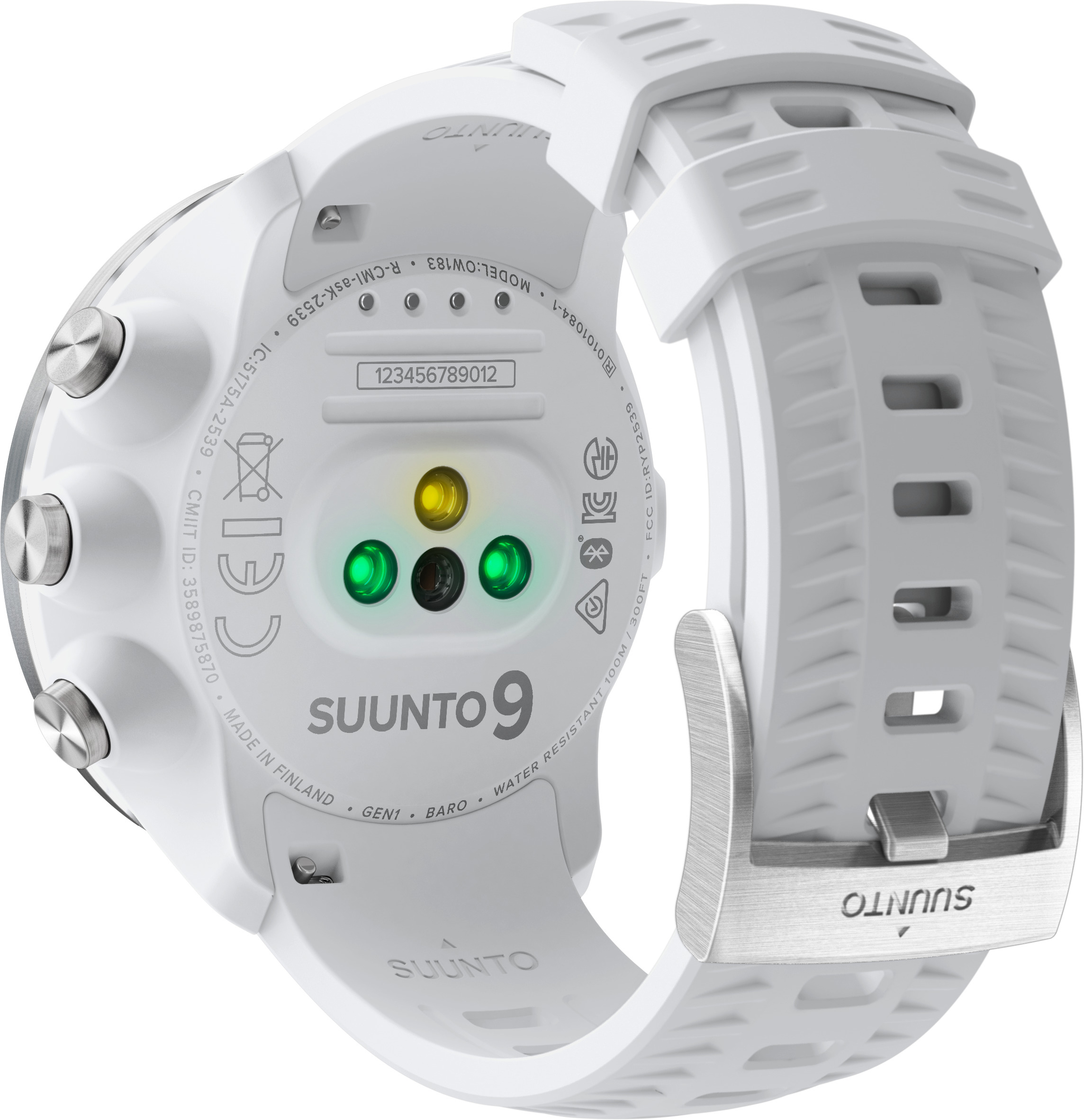 SUUNTO 9 Baro Smartwatch Silikon, 24 mm, Weiß