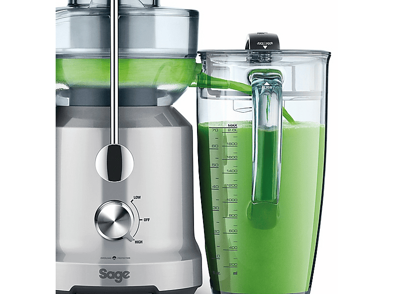 Sage SJE430SIL2CEU1 Nutri Juicer Cold in Entsafter 1250 Watt, Silber/Transparent — Foto 2 von 5