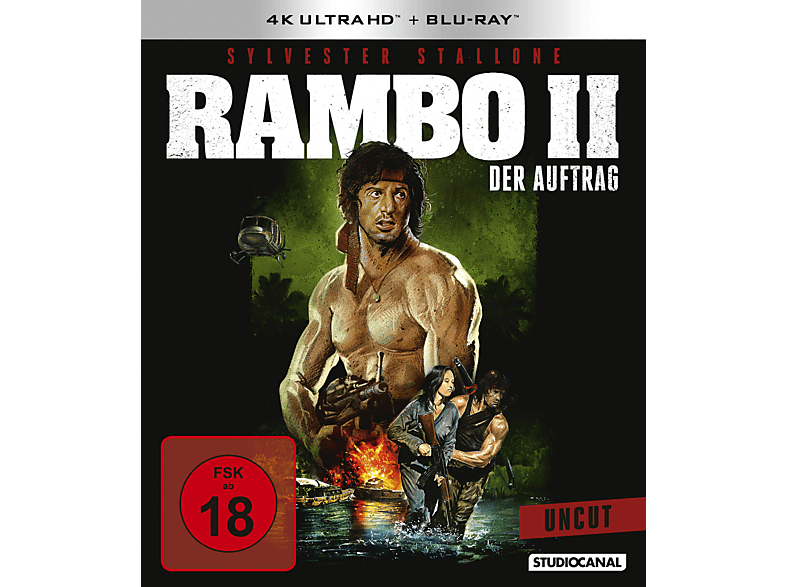 II + Der Blu-ray Ultra HD - Blu-ray Rambo Auftrag 4K