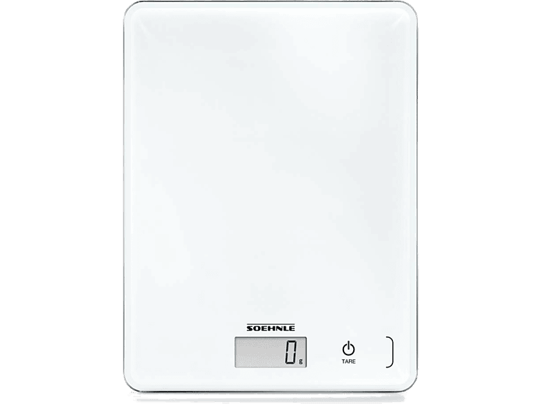 Balanza de cocina  Soehnle Page Compact 300, 5Kg, LCD, Sistema Sensor  Touch, Blanco