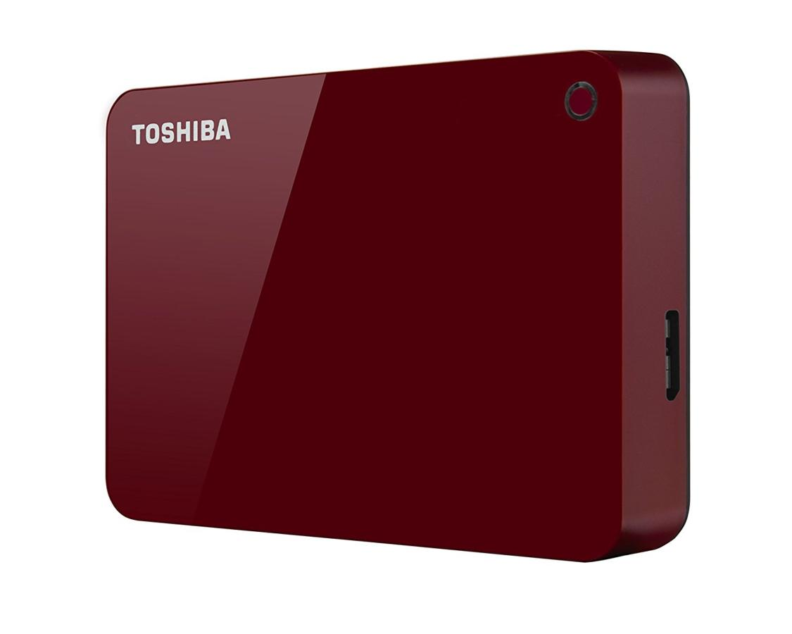 Disco duro portátil - Toshiba Canvio Advance, 3 TB, 2.5", USB 3.0, Rojo