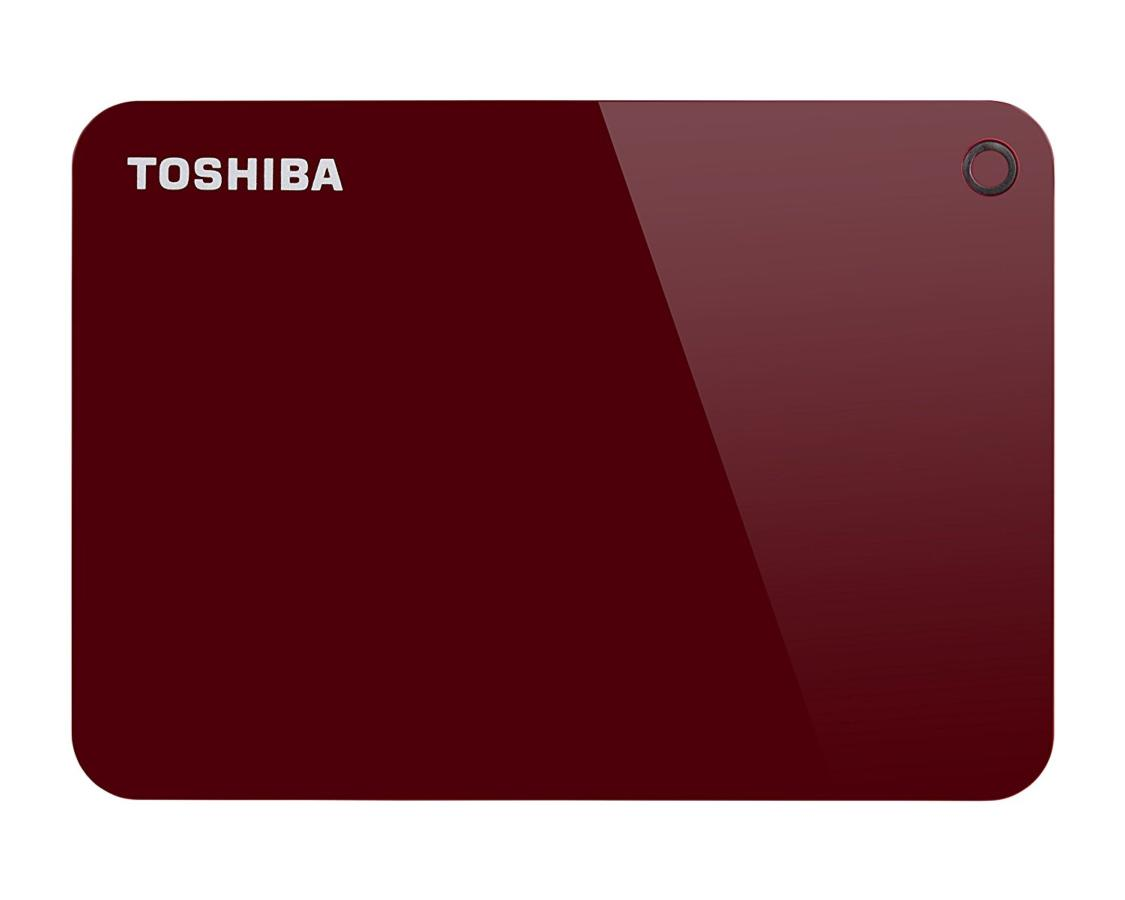 Disco duro portátil - Toshiba Canvio Advance, 3 TB, 2.5", USB 3.0, Rojo