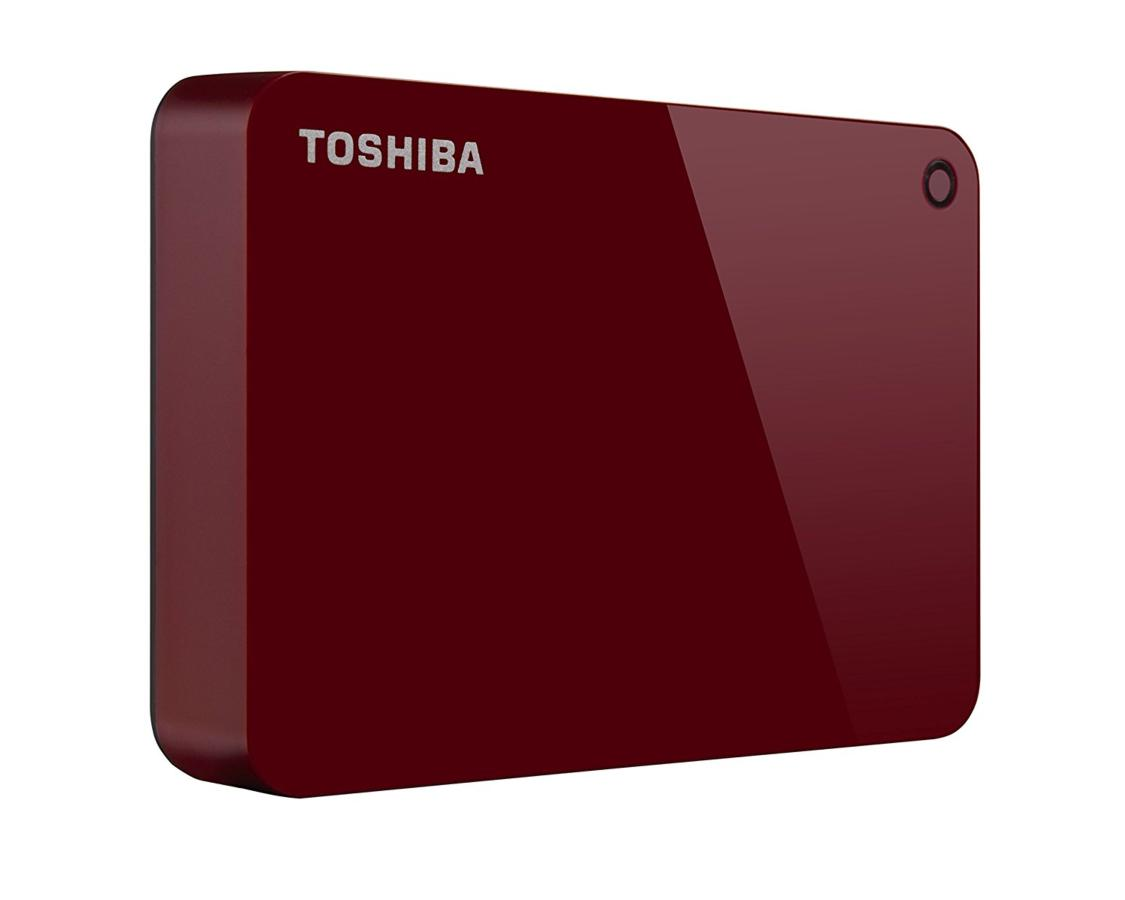 Disco duro portátil - Toshiba Canvio Advance, 3 TB, 2.5", USB 3.0, Rojo