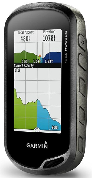 GPS Montaña - Garmin Oregon 750, Pantalla táctil TFT 3", Cámara 8 MP, 4 GB, IPX7, Negro
