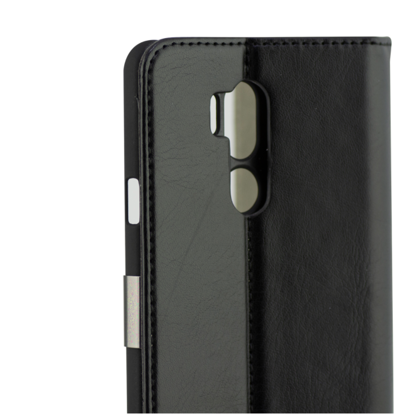 Funda libro - KSIX Standing folio case, Para LG G7, Polipiel, Negro