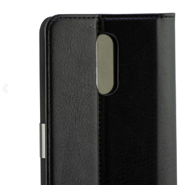 Funda libro - KSIX Standing folio case, Para LG K11, Polipiel, Negro