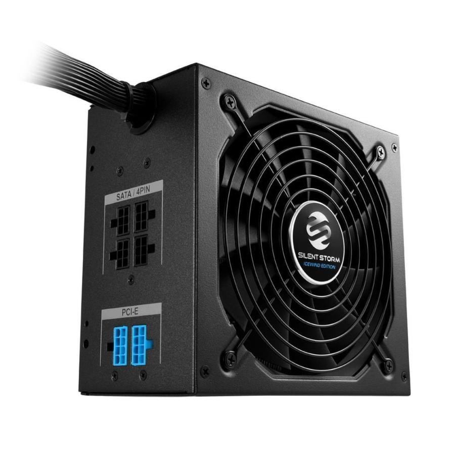 Fuente de alimentacón - Sharkoon SilentStorm Icewind Black 650W, 13.5 cm, 650 W, 27 dB, Negro